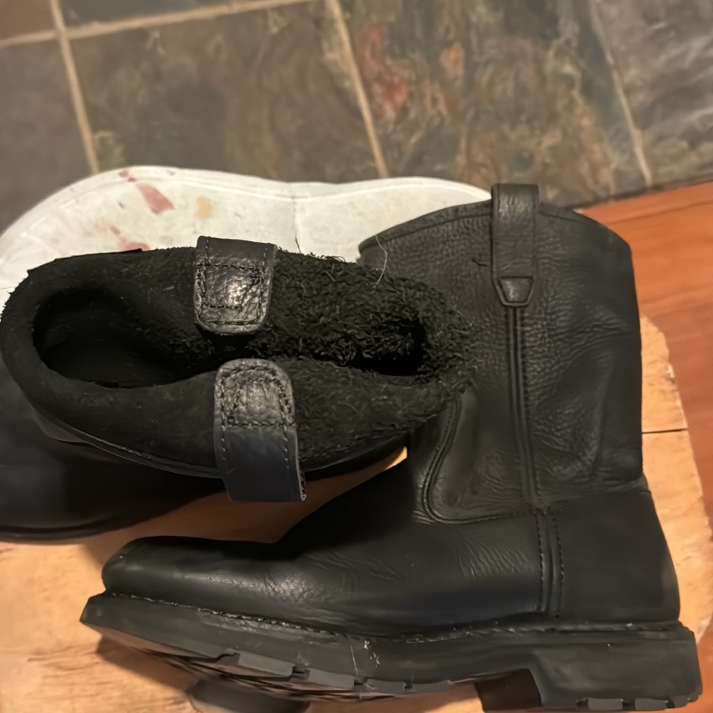 Men’s 10.5 Wolverines slip and oil resistant.  $75 Brand new.
